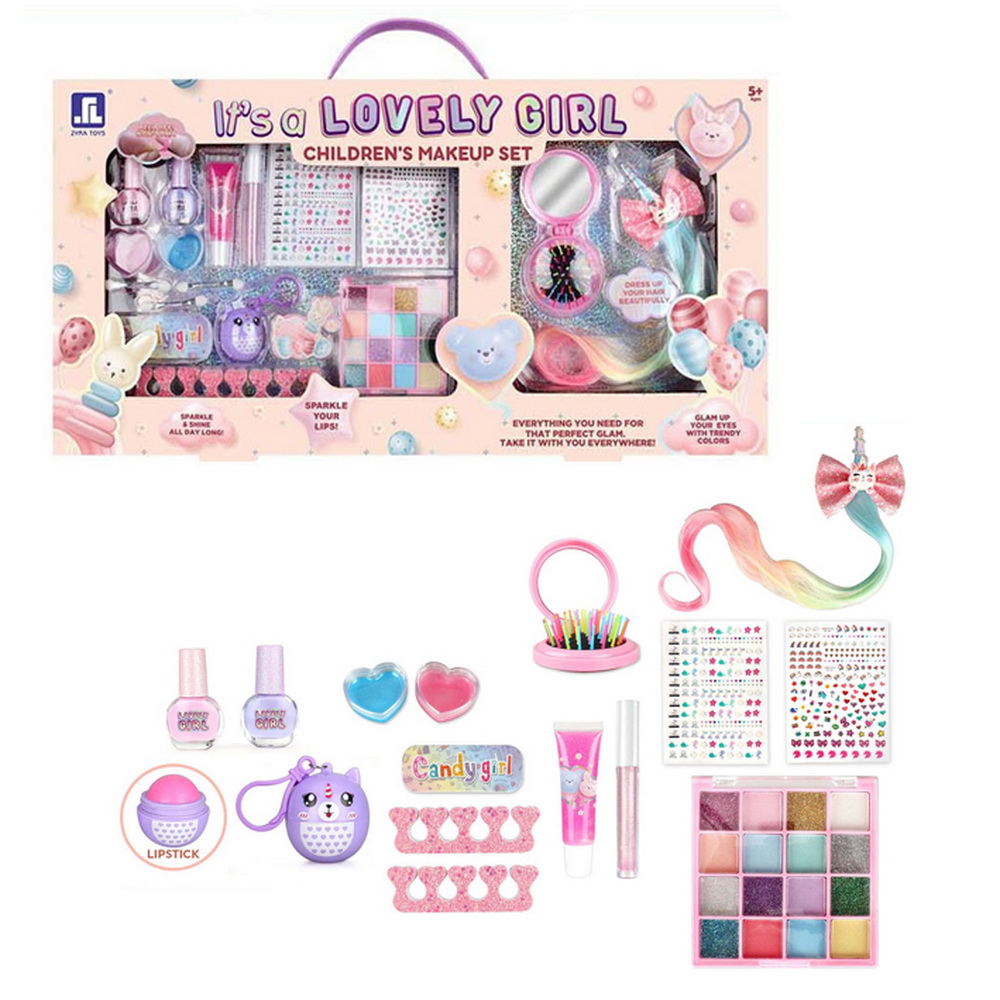 SET MAQUILLAJE CON ACCESORIOS           