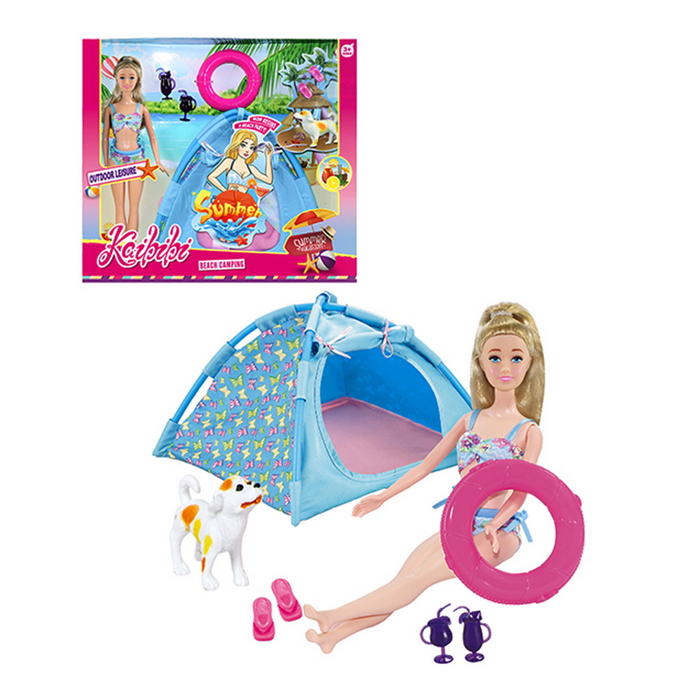 MUÑECA CON CARPA CAMPING